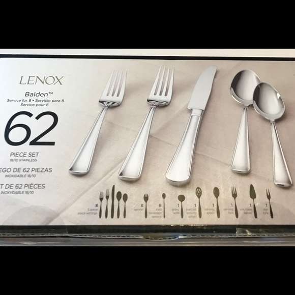 62 Pieces BALDEN LENOX Flatware Set. Brand New